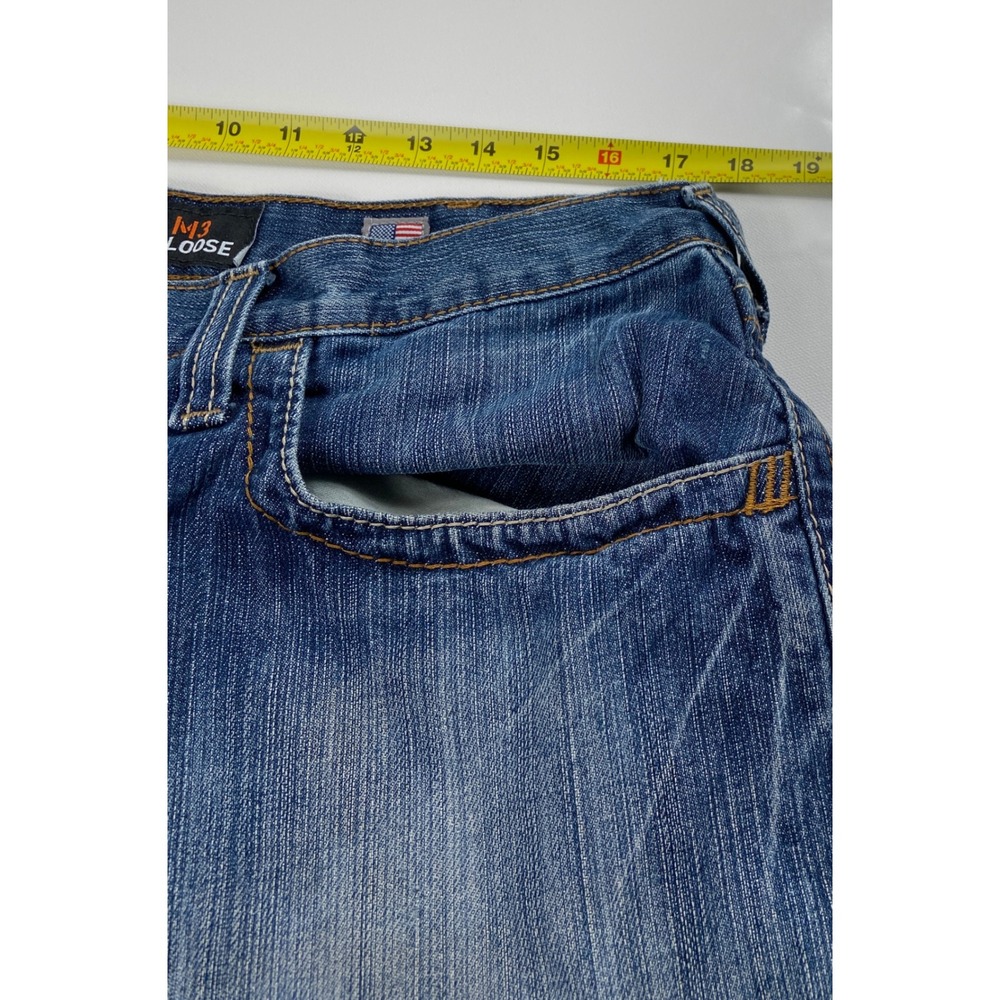 Ariat FR M3 Loose Jeans Men's 36x30 (35x28) Blue CAT2 Flame Resistant Workwear - Picture 10 of 13